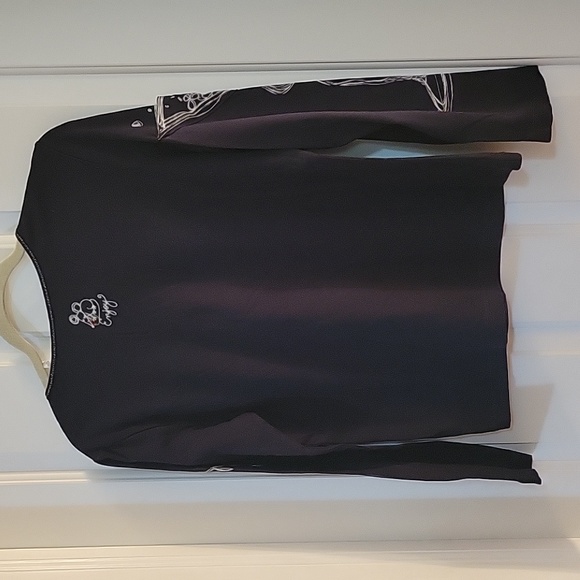 Chicos black w/ sparkle neckline and martini glass and olives on sleeves… - Picture 10 of 10